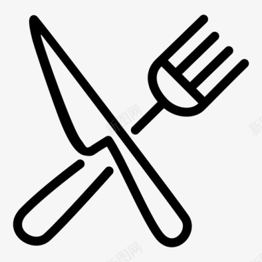刀叉餐具桌子图标图标