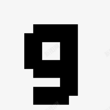g 像素字母表6 x高图标图标