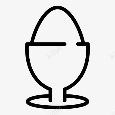 水煮蛋煮鸡蛋早餐图标图标