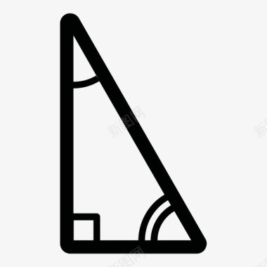 直角直角三角形学生学校图标图标