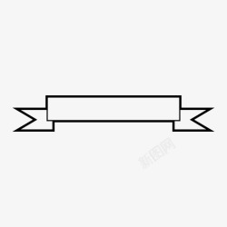 广告铭牌横幅标志丝带横幅图标高清图片