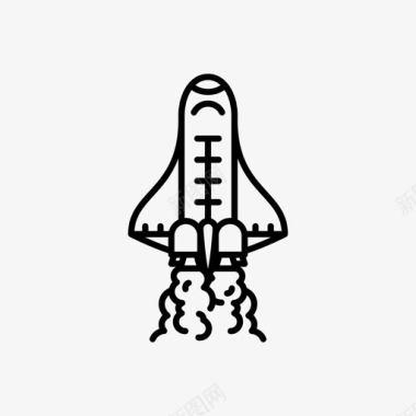 美国美孚航天飞机宇宙飞船火箭图标图标