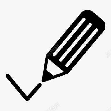 线条涂鸦甜品铅笔美术复选标记图标图标