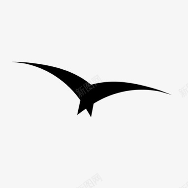 海鸥沙滩鸟图标图标