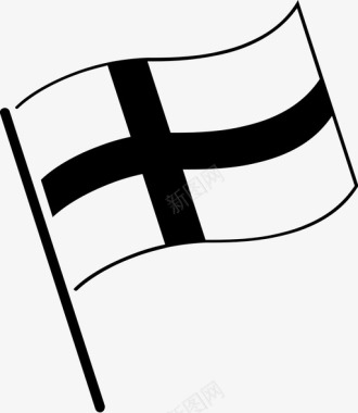 芬兰国旗符号代表图标图标