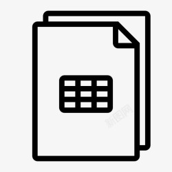 记账凭证模板分类帐会计记账图标高清图片