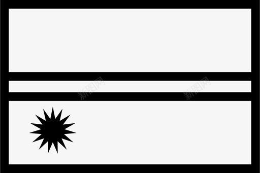 条纹粉色瑙鲁国旗太阳条纹图标图标