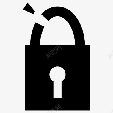 破解安全漏洞不安全偷窃图标图标
