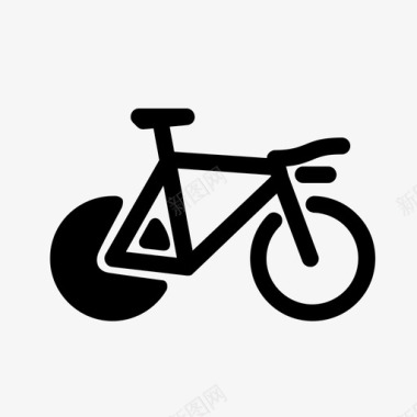 时光之旅自行车自行车健身图标图标