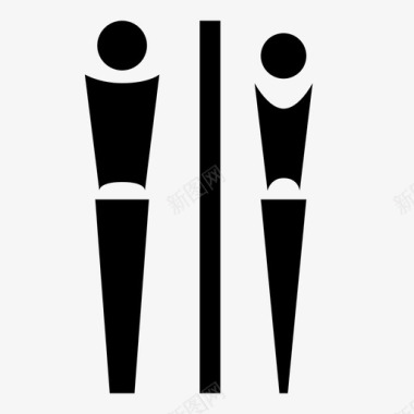 男性性别厕所性别标志图标图标