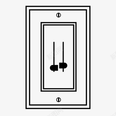 滑动灯开关板灯开关图标图标