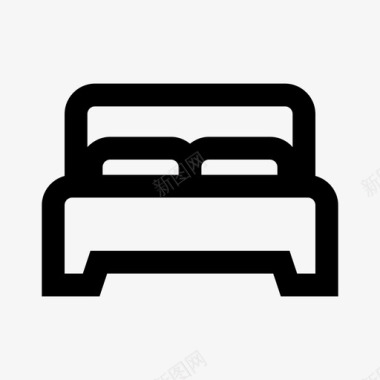 活动床睡房图标图标