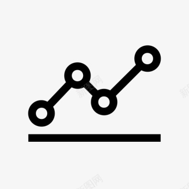 数据波动折线图交易统计图标图标