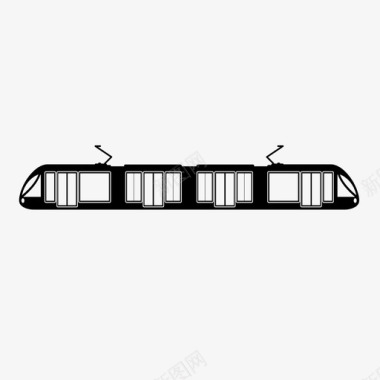 地铁标识有轨电车旅行运输图标图标