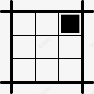 网格装置东北符号布局正方形网格图标图标