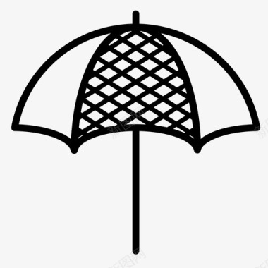 伞遮阳避暑图标图标