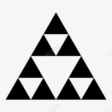 分形自相似对象sierpinski地毯图标图标