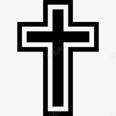 十字架基督教的标志十字架图标图标