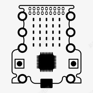 电路板bbc micro-bit电路板教育图标图标