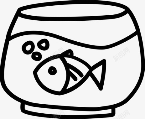鱼动物泡泡图标图标