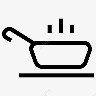 锅炖锅烤盘图标图标