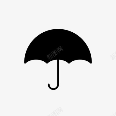 遮阳伞伞安全防雨图标图标