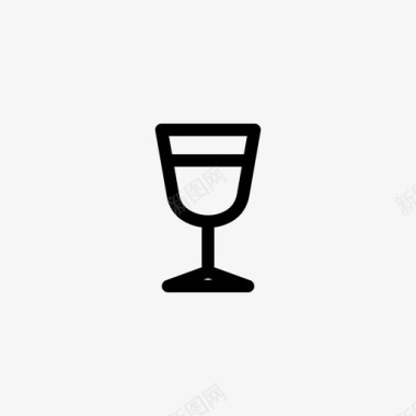 酒杯玻璃杯高脚杯图标图标