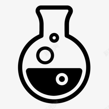 圆底烧瓶展示品球形包装图标图标