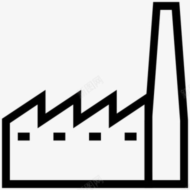 工厂建筑图片下载工业发电厂工厂图标图标