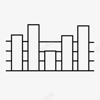 大学课堂图表统计学校图标图标