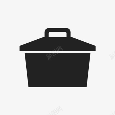 锅炖锅平底锅图标图标