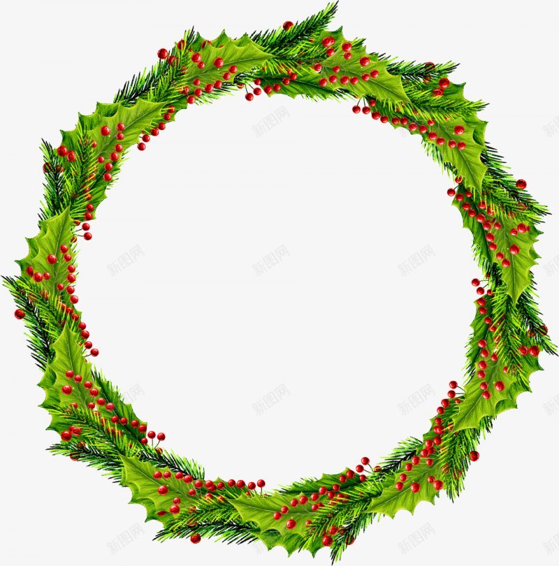 装饰花环节日饰品松枝浆果装饰壁纸装饰壁纸png免抠素材_88icon https://88icon.com 手绘 松枝 浆果 节日 花环 装饰 装饰图片壁纸 饰品