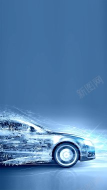 炫酷霸气汽车新品上市H5汽车新品上市科技黑色仪表盘背景