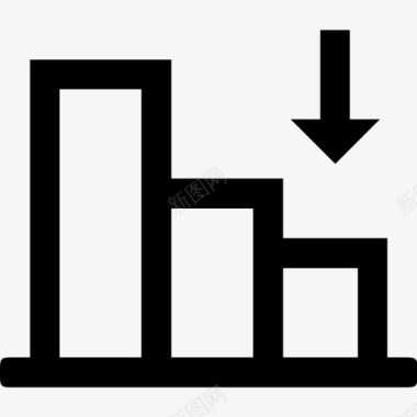 上升下降图表图表下降图表图标图标