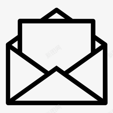 消息发送邮件开封信邮政图标图标