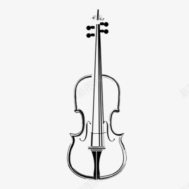 小提琴管弦乐队图标图标