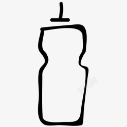 手绘果汁瓶瓶子健康果汁瓶图标高清图片