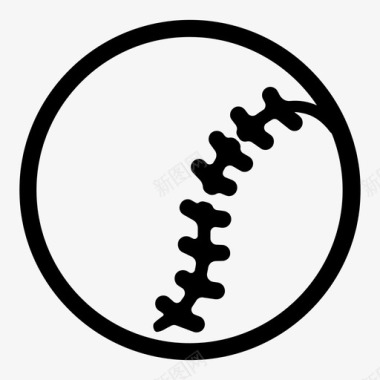 棒球圆形展示件图标图标