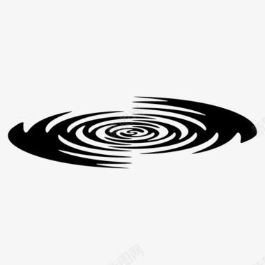 水圆圈波纹涟漪水漩涡图标图标