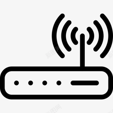 路由信号wifi路由器连接互联网图标图标