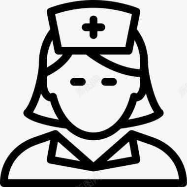 医院护士站护士主管服务图标图标
