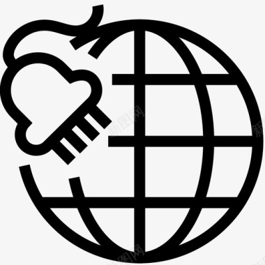 连接浏览连接互联网全球图标图标