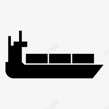 海运为了集装箱船运输海运图标图标