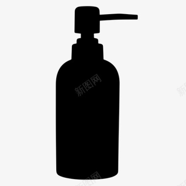 皂液器肥皂瓶卫生图标图标