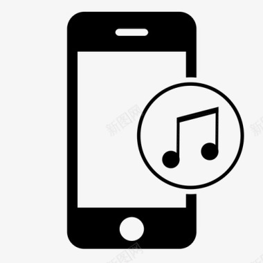 智能手机音乐歌曲播放图标图标