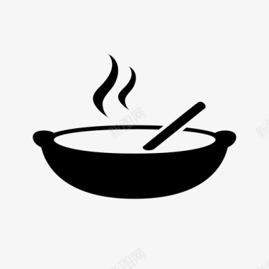 汤汤碗饭图标图标