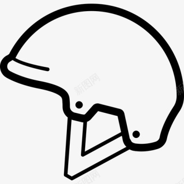 雪地头盔运动员护盖图标图标