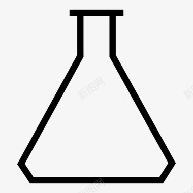 生化试验锥形烧瓶试验科学图标图标