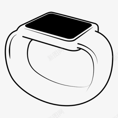 白面智能手表图标图标
