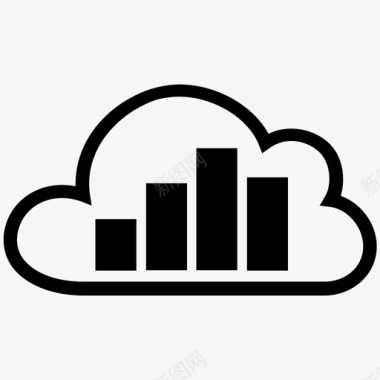 数据分析云云分析服务互联网图标图标